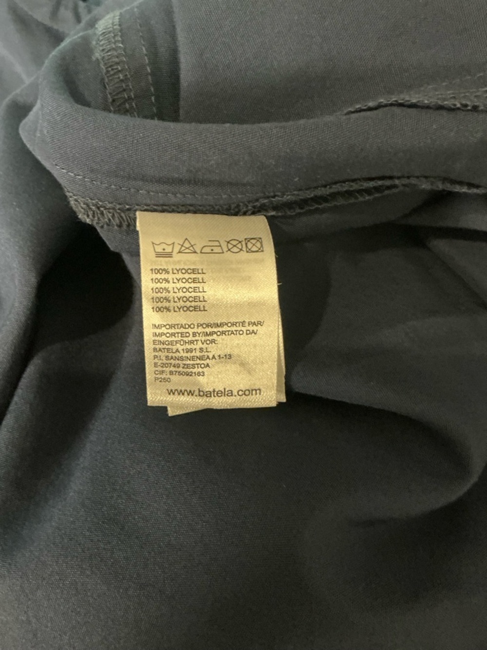 Navy Short Sleeve Henley Shift Dress EU Size 40= US 8/10 - Picture 10 of 12